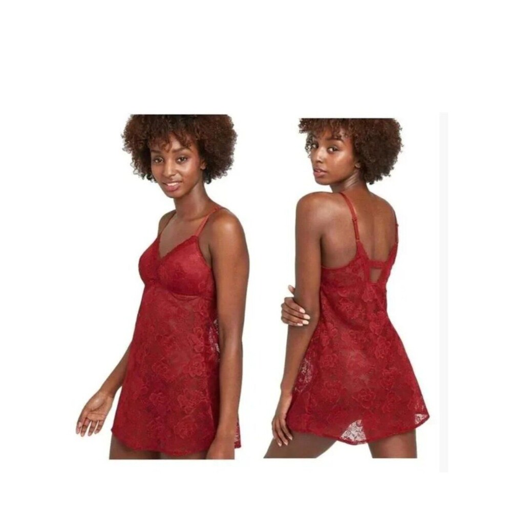 Auden Size Small Babydoll Lingerie Wirefree All Over Lace